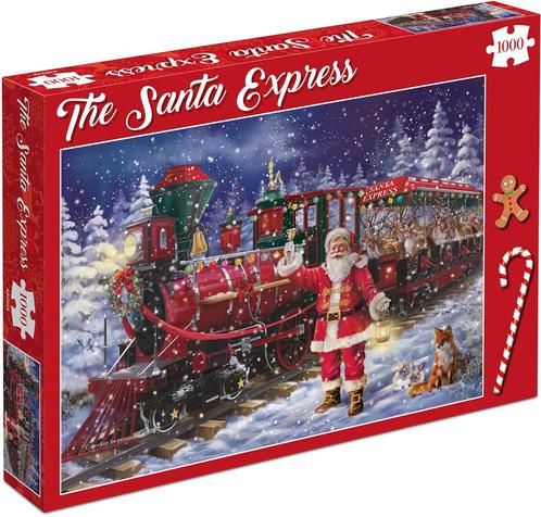 Kerstpuzzel - The Santa Express (1000 stukjes) | Tuckers, Hobby en Vrije tijd, Denksport en Puzzels, Nieuw, Verzenden