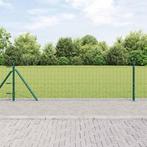 vidaXL Hecke met palen Groen 0.6 x 10 m Staal, Tuin en Terras, Verzenden, Nieuw, IJzer