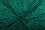 Velvet stof donkergroen stof - 10m rol - Polyester stof, Hobby en Vrije tijd, Stoffen en Lappen, 200 cm of meer, Nieuw, Polyester