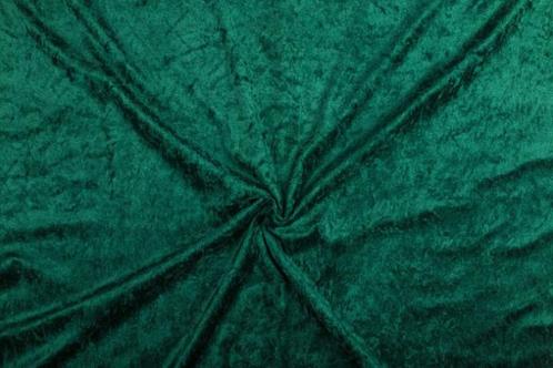 Velvet stof donkergroen stof - 10m rol - Polyester stof, Hobby en Vrije tijd, Stoffen en Lappen, 200 cm of meer, Nieuw, 120 cm of meer