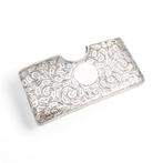 Art Nouveau sterling silver pocket card case engraved with, Antiek en Kunst