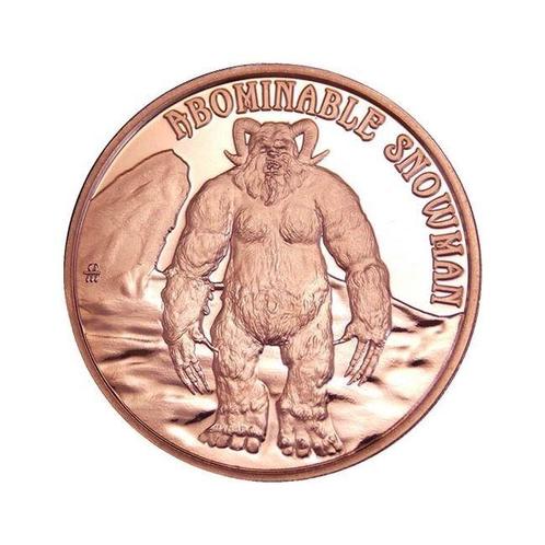 Verenigde Staten. 100 x 1 oz Cryptid Creatures Abominable, Postzegels en Munten, Edelmetalen en Baren