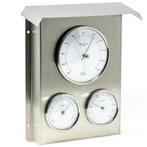 Fischer Buitenweerstation RVS 240 x 215 mm, Audio, Tv en Foto, Weerstations en Barometers, Verzenden, Nieuw, Weerstation