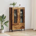 vidaXL Highboard Oud Hout 70 x 31 x 115 cm Gemonteerd hout, Minder dan 50 cm, Verzenden, 100 tot 150 cm, Nieuw
