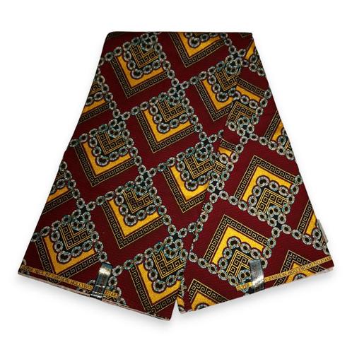 Afrikaanse stof - Exclusief versierd met glittereffecten 100, Hobby en Vrije tijd, Stoffen en Lappen, Nieuw, Ophalen of Verzenden