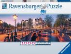 Avond in Amsterdam Panorama Puzzel (1000 stukjes) |, Nieuw, Verzenden