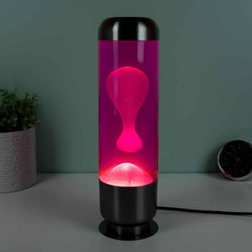 Capsule lavalamp - Roze met witte lava beschikbaar voor biedingen