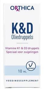 Orthica Vitamine K & D zuigeling - 10ml, Diversen, Verpleegmiddelen, Verzenden, Nieuw