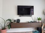 Zwevend Tv Meubel Bruin Wandmeubel Ronde tv-meubel Walnoot, Huis en Inrichting, Japandi, Nieuw, Ophalen of Verzenden, 200 cm of meer