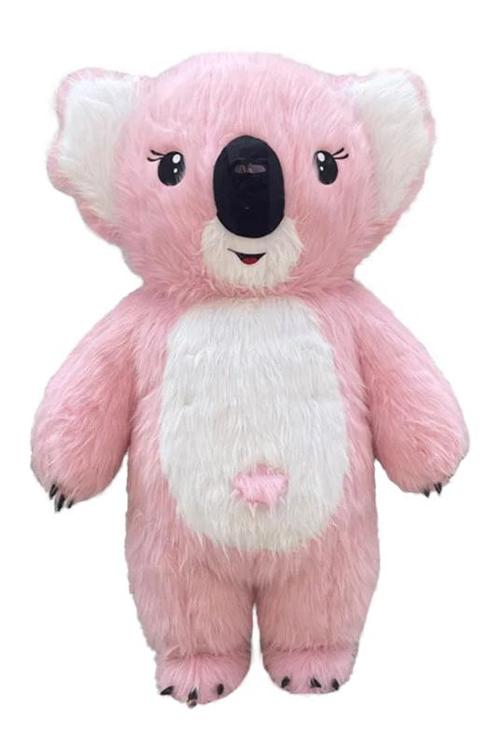 KIMU® Mega Opblaasbare Mascotte Koala Roze 2 Meter Opblaasba, Kleding | Dames, Carnavalskleding en Feestkleding, Kleding, Nieuw