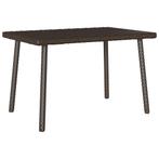 vidaXL Tuin salontafel rechthoekig 60x40x37 cm poly rattan, Verzenden, Nieuw