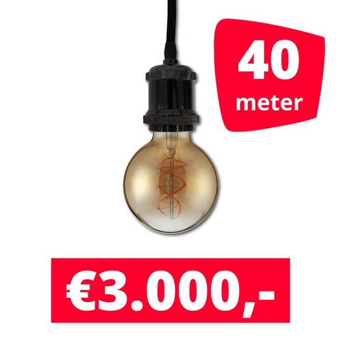 LED Railverlichting Horeca Craft Black 40 spots + 40M rails, Zakelijke goederen, Kantoor en Winkelinrichting | Winkel en Inventaris