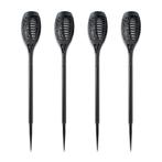 Ledisons Solar LED-priklamp Flame zwart set 4 stuks, Tuin en Terras, Nieuw