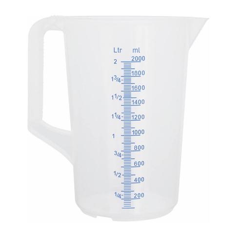 Maatbeker Kunststof, 2 liter, Hobby en Vrije tijd, Taarten en Cupcakes maken, Nieuw, Verzenden