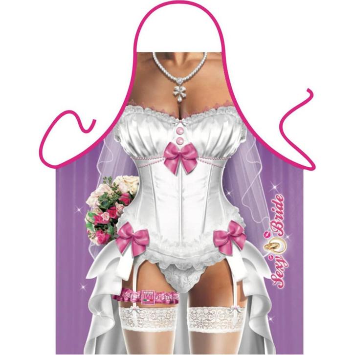 Fun bruid schort - Fun schorten, Hobby en Vrije tijd, Feestartikelen, Verzenden