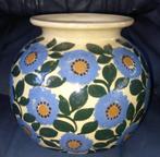 Superbe Vase Boule Fleuri , Art Nouveau - Léon Elchinger -, Antiek en Kunst, Antiek | Glas en Kristal