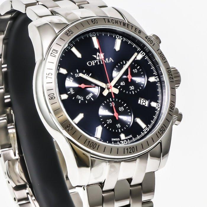 Optima - Swiss Chronograph - OSC432-SS-9 - Zonder, Sieraden, Tassen en Uiterlijk, Horloges | Heren