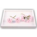 12x stuks roze roosjes van satijn 12 cm - Kunst rozen, Ophalen of Verzenden