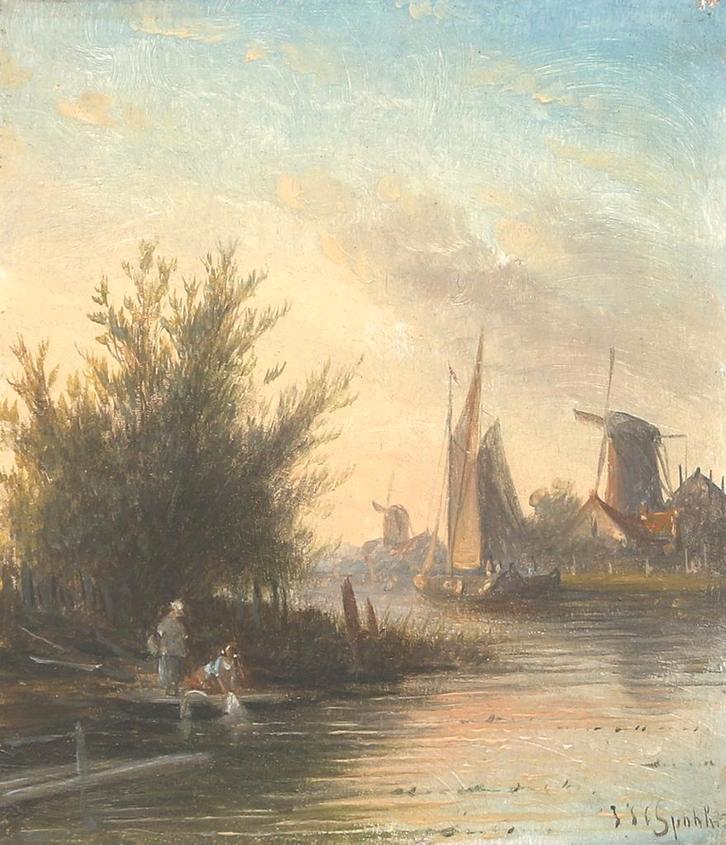 Jacob Jan Coenraad Spohler (1837-1922), Antiek en Kunst, Kunst | Schilderijen | Klassiek