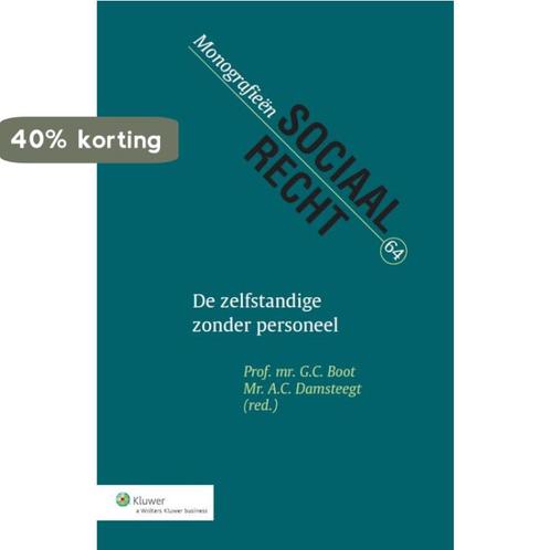 De zelfstandige zonder personeel 9789013124392 G.C. Boot, Boeken, Wetenschap, Gelezen, Verzenden