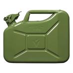 Pro Plus Jerrycan 10 liter - Metaal - Groen - UN- en TÜV/.., Nieuw, Ophalen of Verzenden