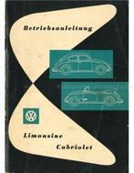 1960 VOLKSWAGEN KEVER 1200 INSTRUCTIEBOEK DUITS, Auto diversen, Handleidingen en Instructieboekjes