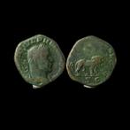 Oud-Romeins Brons Sestertius van Filips I, Ludi Saeculares -