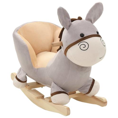 vidaXL Hobbeldier aap met rugleuning 60x32x55 cm pluche, Kinderen en Baby's, Speelgoed | Buiten | Speeltoestellen, Nieuw, Verzenden