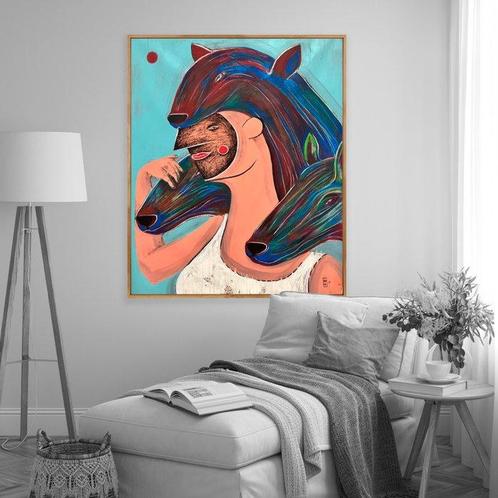 HÄKKI - Skaði - XL, Antiek en Kunst, Kunst | Schilderijen | Modern