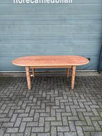 Gebruikte Stamtafel (220x100cm) - T1580 Vintage/Café, Huis en Inrichting, Tafels | Eettafels, Ophalen, Nieuw