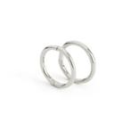 925 zilveren piercing ringetjes 12 mm, Verzenden, Nieuw, Zilver