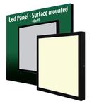 Opbouw LED Paneel 40x40 cm | 36W | Zwart, Ophalen of Verzenden, Nieuw in verpakking, Verlichting