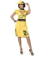 Aziatische Jurk Ling Geel, Kleding | Dames, Ophalen of Verzenden, Nieuw