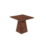 Mangohouten eettafel Mick vierkant bruin 90x90cm, Verzenden, Vierkant, Nieuw, Industriële meubels