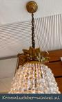 Antiek Vintage Kristal Zak-kroonluchter Dimbare LED lampjes