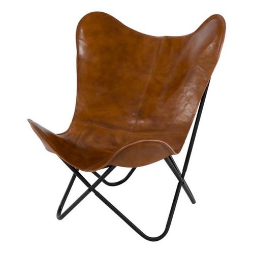 Buffalo vlinderstoel cognac, Huis en Inrichting, Stoelen, Nieuw, Ophalen of Verzenden