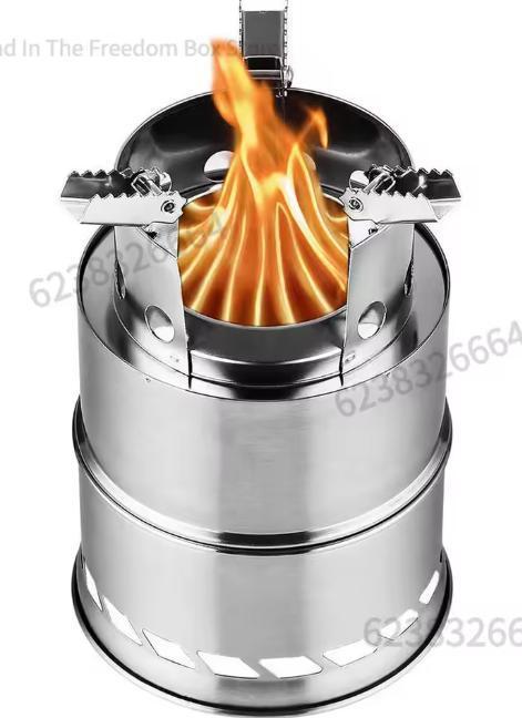 Lichtgewicht RVS Houtkachel | Outdoor Camping en BBQ Fornuis, Tuin en Terras, Vuurkorven, Nieuw, Verzenden