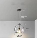 Nordic Glazen Hanglamp – Rookgrijs Design voor Keukenen Woon, Huis en Inrichting, Lampen | Hanglampen, Verzenden, Nieuw