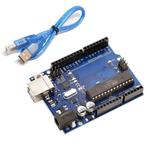 Arduino UNO R3 DIP Compatible verwijderbare chip incl. USB, Nieuw, Ophalen of Verzenden