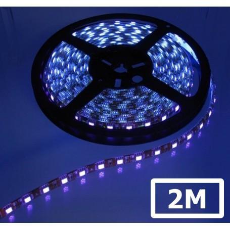 UV Ultraviolet 12V LED Strip 60LED IP65 SMD5050 - Zwart P..., Huis en Inrichting, Lampen | Overige, Nieuw, Verzenden