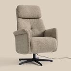 *WOONWINKEL* Relaxfauteuil Elektrisch Taupe Stof, Huis en Inrichting, Fauteuils, Verzenden, Nieuw, Stof
