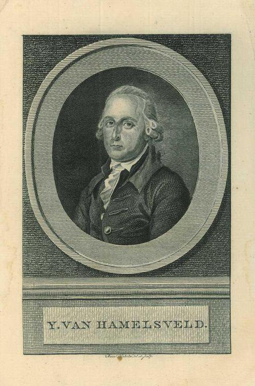 Portrait of IJsbrand van Hamelsveld, Antiek en Kunst, Kunst | Etsen en Gravures