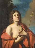 Guercino (1591–1666), Workshop of - San Giovanni Battista, Antiek en Kunst, Kunst | Schilderijen | Klassiek