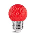 LED Golfbal kogellamp - 1W E27 Rood - Dimbaar