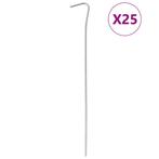 vidaXL Tentharingen 25 st Ø3 mm 23 cm gegalvaniseerd staal, Caravans en Kamperen, Verzenden, Nieuw