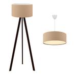 lux.pro Hanglamp en staande lamp Scunthorpe wit zwart en bei, Verzenden, Nieuw