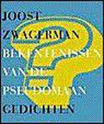 Bekentenissen Van De Pseudomaan 9789029558488, Boeken, Gedichten en Poëzie, Gelezen, Joost Zwagerman, Verzenden