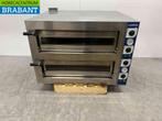 RVS Cuppone TZ435 Dubbele Pizzaoven oven 2 x 4 pizzas 400V, Zakelijke goederen, Horeca | Keukenapparatuur, Ophalen of Verzenden