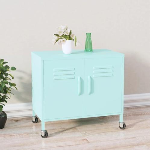 vidaXL Opbergkast 60x35x56 cm staal mint, Huis en Inrichting, Kasten | Overige, Nieuw, Verzenden