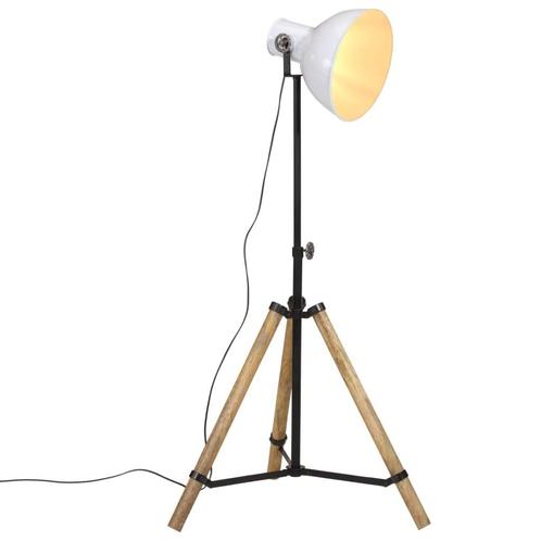 vidaXL Vloerlamp 25 W E27 75x75x90-150 cm wit, Huis en Inrichting, Lampen | Overige, Nieuw, Verzenden